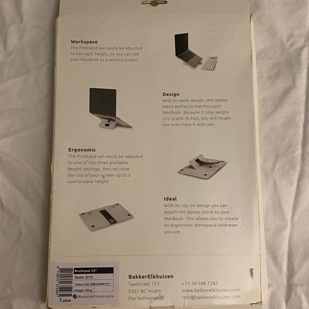 Bakker Elkhuizen ProStand for MacBook Pro 13 inch
